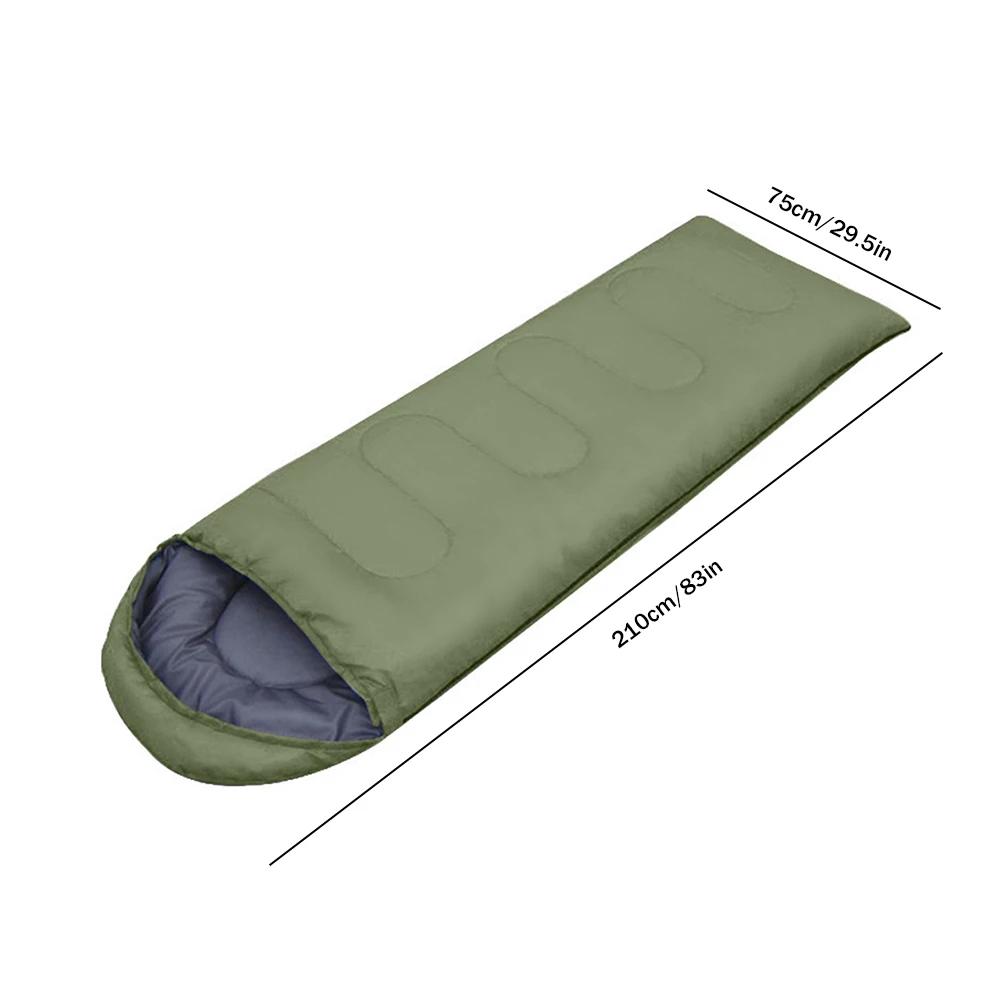 Saco de dormir envelope ultraleve com saco de compressão, bolsa de viagem portátil, colchão respirável e confortável, 3 estações - Image 1