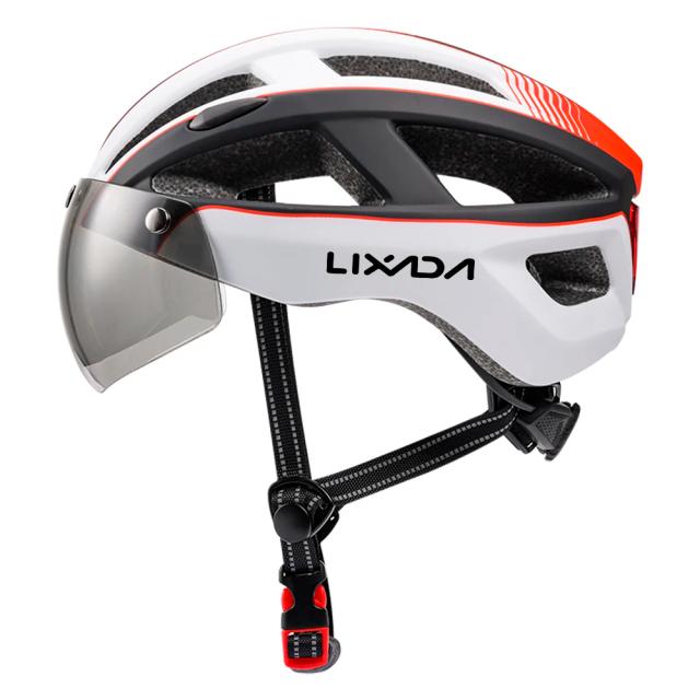 Capacete LIXADA para Mountain Bike com Óculos Magnéticos Destacáveis e Luz Traseira - Equipamento Completo para Ciclismo ao Ar Livre