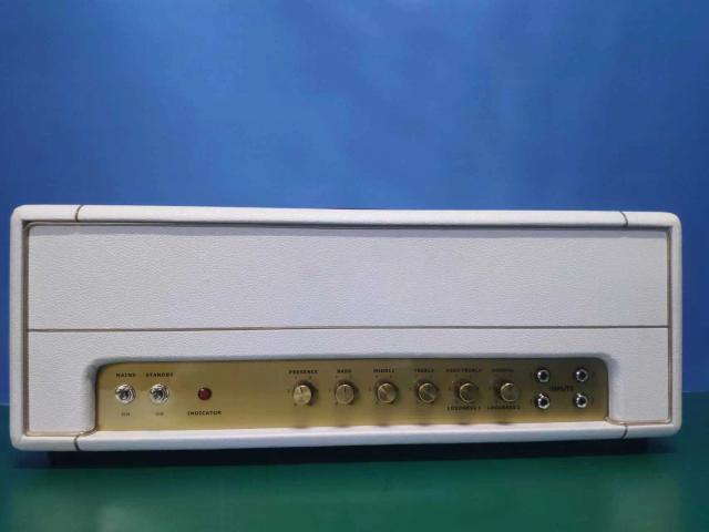 Amplificador de Guitarra 50W Personalizado Plexi 1959 com Válvula, Tórax Branco e Tom Mão a Mão