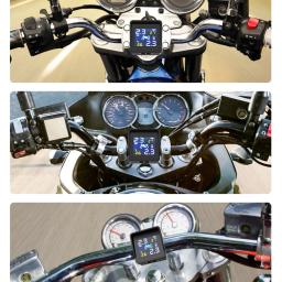 Motocicleta Solar carregamento Monitor De Pressão Do Pneu, impermeável Sem Fio Temperatura Monitoramento Sistema De Alarme, 2 Sensores - Image 6