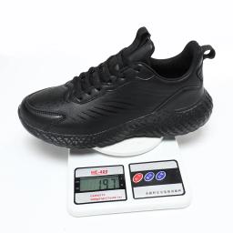 Homens de couro tênis de corrida atlético sapatos esportivos rendas-up tênis ao ar livre leve sapatos de ginásio tenis masculino deportivo - Image 3