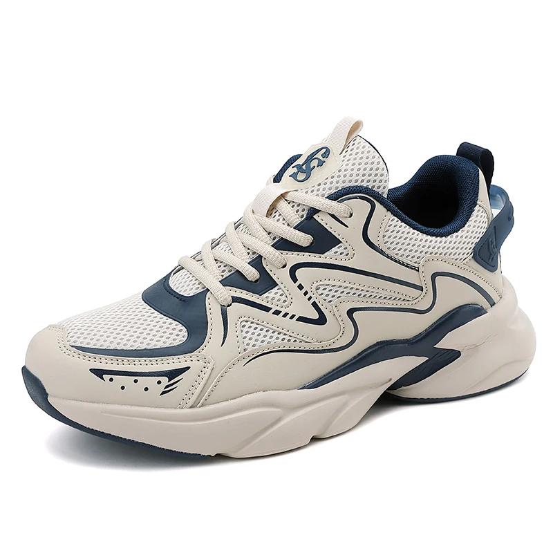 Altura crescente espessa sola sapatilhas para homens, Tênis de corrida, Calçado de rua, Tênis Masculino - Image 1