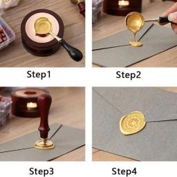 Selos De Vedação De Cera, DIY, Casamento, Festa De Aniversário, Convite, Envelope, Processo De Decoração, Cartão, 300Pcs - Image 3