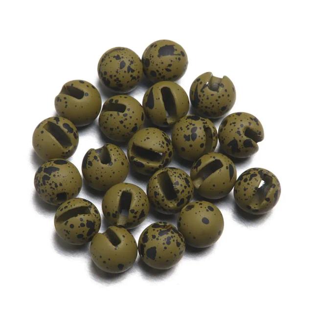 Metallic Slotted Tungsten Beads Dot Eyes 2.5-4.0mm 20pcs