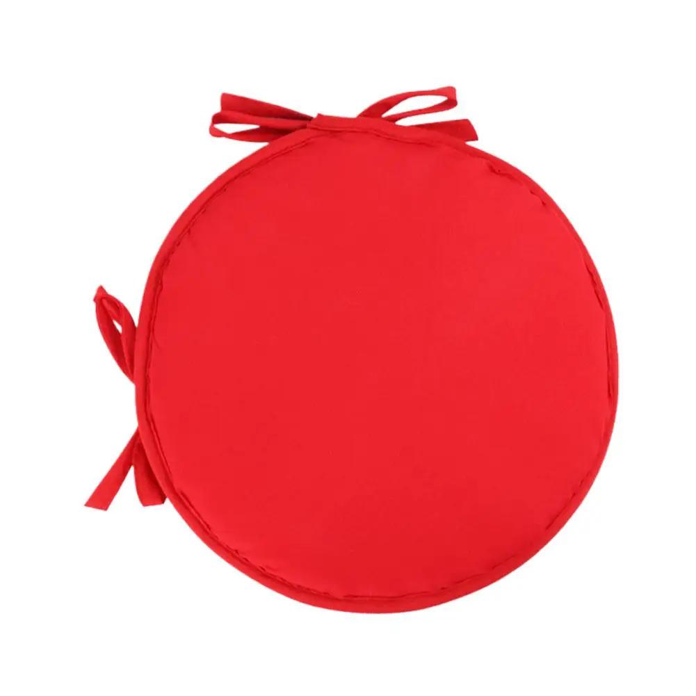 Almofada redonda para cadeira, cor doce, almofadas de assento com cordão para jardim, pátio, cozinha, escritório, almofada de assento, 30*30cm - Image 1