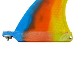 Única prancha Fin Stand Up Paddle Sport, Central, Quilha, Honeycomb, Longboard Fin, Centro Fibra de Vidro, Surf, 7 in, 7 in - Image 4