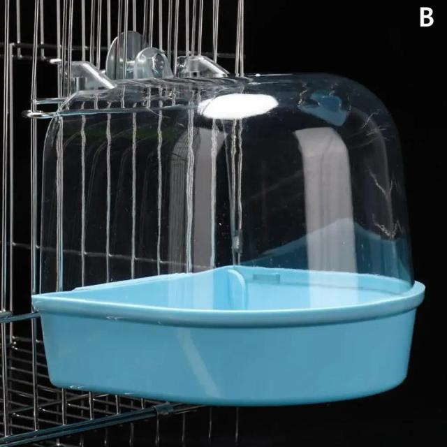 Banho suspenso para pássaros impermeável e resistente ao desgaste, fácil de limpar e ideal para papagaios e minho