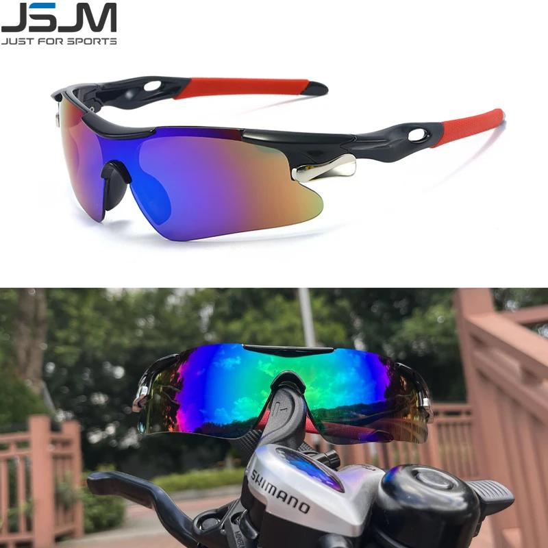 Jsjm ao ar livre dos homens ciclismo óculos de sol da bicicleta estrada mountain riding proteção esportes óculos mtb bicicleta óculos de sol - Image 1
