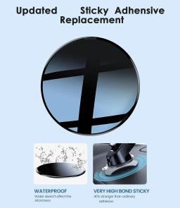 Universal Car Adhesive Dashboard Mount Pad, Base para Navegação, GPS, Suportes, Suporte para telefone móvel, Ventosa - Image 4