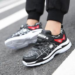 Tênis esportivos de couro PU para meninos, tênis de luxo para crianças, sapatos casuais para meninos, nova moda, 2023 - Image 6