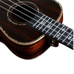 Todo o Ebony Ukulele Guitar, Mini Soprano elétrico Concert Tenor, 4 cordas, guitarra de viagem Pickup, 4 cordas, 21 ", 24", 26" - Image 6