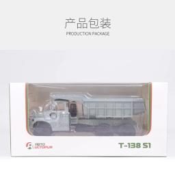 Full Drive Dump Truck Brinquedos, Diecast Alloy, Classics Car Model, Adulto Lembrança Presentes Coleção, Mineração Brinquedos, T138-S1, 6x6, 103276, Escala 1:43 - Image 6