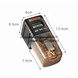 Ese-alimentador de peixes programável para diário, dispensador de comida automático, alimentador com display digital para aquário - Image 2