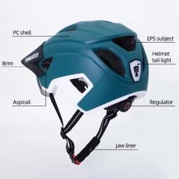 ThinkRider-Capacete de Bicicleta Ultraleve para Homens e Mulheres, Capacete De Ciclismo MTB, Capacetes De Bicicleta De Mountain Road - Image 5