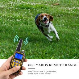 Colar de treinamento de choque elétrico para pet, Coleira de treinamento para cães Controle remoto eletrônico, Impermeável, Display LCD recarregável - Image 5