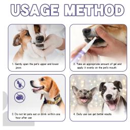 Pet dentes limpeza dente branqueamento caneta, adequado para cães e gatos, remover o mau hálito, Oral Care - Image 2