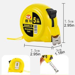 Fita métrica retrátil automática, material de aço inoxidável, fita de aço, ferramentas para madeira, 5 m - Image 6