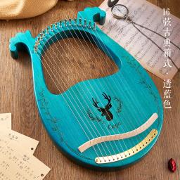 Madeira Mogno Lira Harpa Com Ferramentas Pickup Tuning Instrumentos Musicais Rena 19 Cordas/16 Cordas Lira/10 Cordas - Image 3