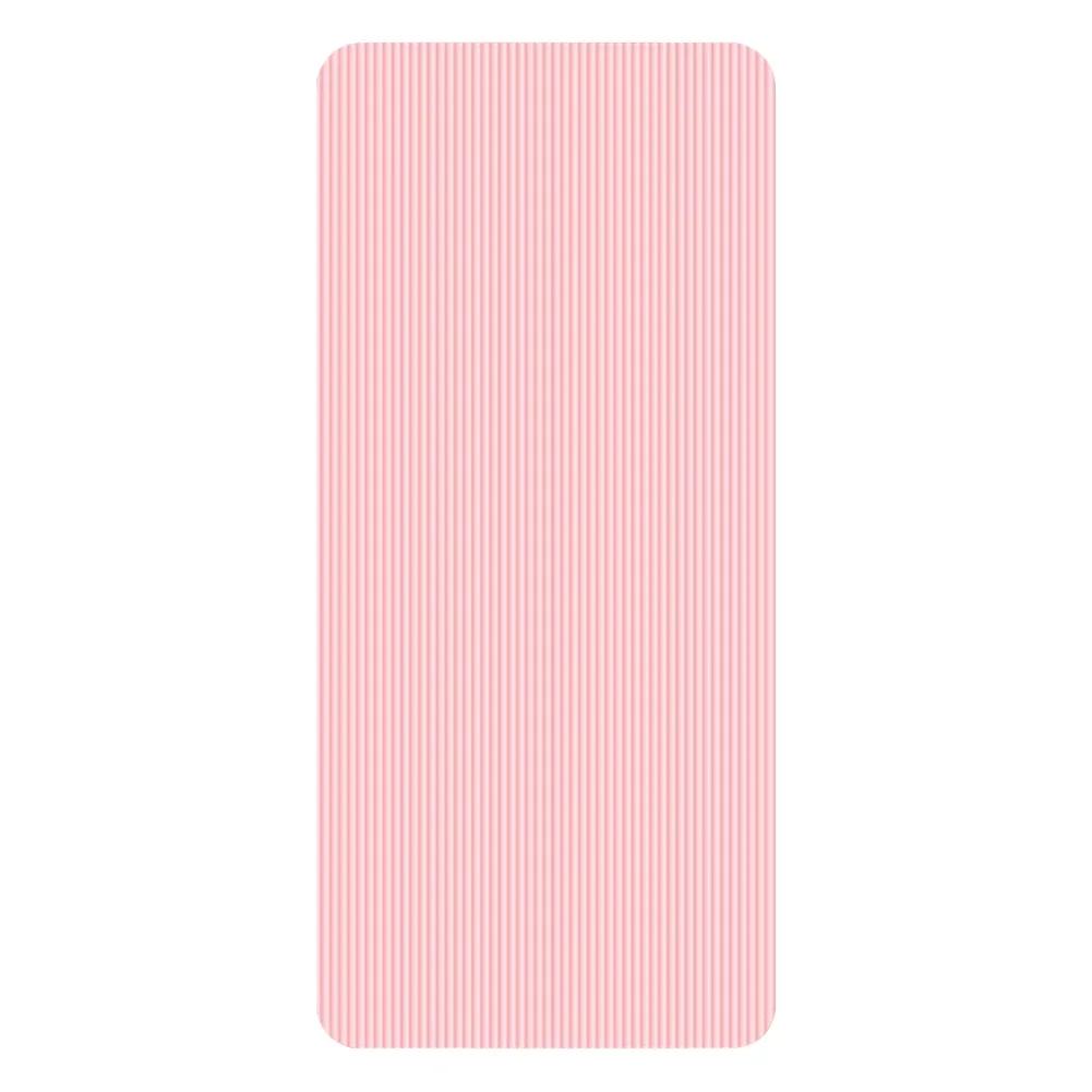 Tapete de ginástica ecológico de 72 x 24 polegadas para mulheres, tapete de ioga e pilates com textura dupla face de 10 mm de espessura