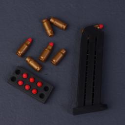 Bala macia para Glock, arma de brinquedo, clipe de cartucho, pistola de ejeção, pequeno, M1911, UPS, Desert Eagle, 7mm - Image 2