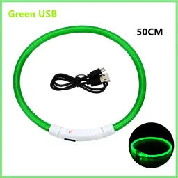 Coleira Luminosa USB Recarregável para Animais de Estimação, LED ajustável, Coleira de cão brilhante, Grande, Pequeno, Cat Night Light - Image 4