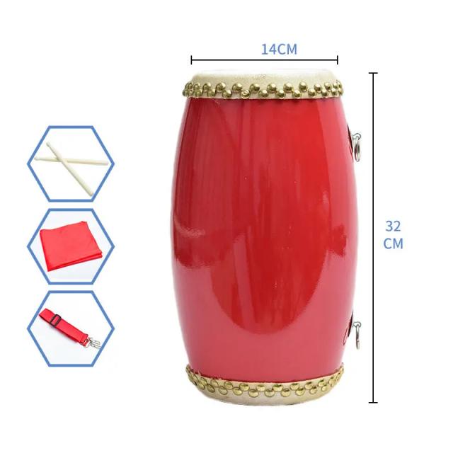 Percussão de Couro Chinês Portátil para Dança Folclórica e Brincadeiras Adultas