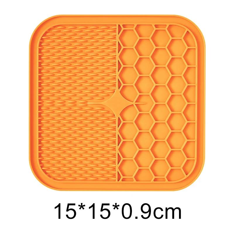 Almofada de lamber para o gato do cão mais lento alimentador lambe esteira para filhote de cachorro gatinho dispensador de silicone pet alimentação lambendo tapete de banho distração - Image 1
