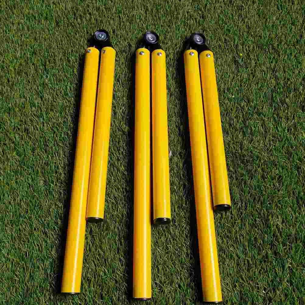 2 pçs haste de treinamento de futebol ferramenta prática agilidade obstáculo treinamento broca equipamentos sinal dobrável seguro aids suprimentos abs - Image 1