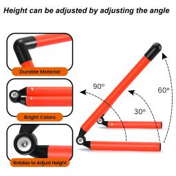 Ajustável velocidade treinamento obstáculos, agilidade salto, equipamentos de fitness para atletas, futebol, basquetebol, atletismo, 6 ", 9", 12" - Image 4