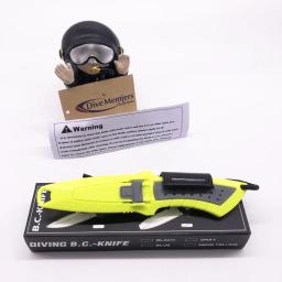 Ferramenta de mergulho com aço inoxidável 304 e titânio Mergulho Blunt Apontou Lâmina Marinha Resgate Esportes Aquáticos Linha Cortador - Image 1