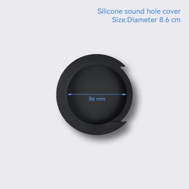 Silicone Sound Hole Cover para Guitarras - Redução de Ruído, Buffer Block, Acessórios em 2 Tamanhos