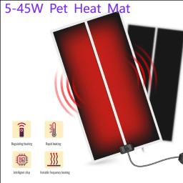 5w/7w/14w/20w/28w/35w/45w pet almofada de aquecimento réptil elétrica quente controlador temperatura ajustável incubadora esteira ferramentas - Image 3