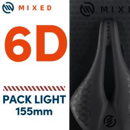Mountain Bicycle Carbon Saddles, Light Saddle, Confortável, Race Bike, MIXED 6D, Ciclismo de Estrada, 155mm - Image 1