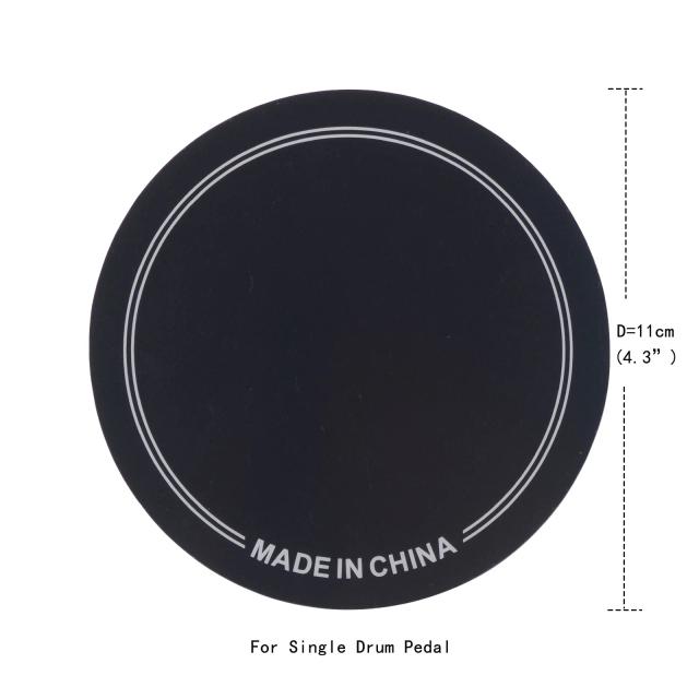 Patch Pedal Simples ou Duplo para Bateria - Protetor de Bateria Kick e Acessórios de Percussão 6,5 cm