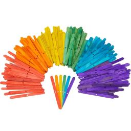 De madeira Fixo Handmade Vela Fazendo Conjunto, Pavio Colorido, Fio De Algodão, Wax Wick, Arco-íris, Suporte, Suporte De Linha, 50Pcs - Image 2