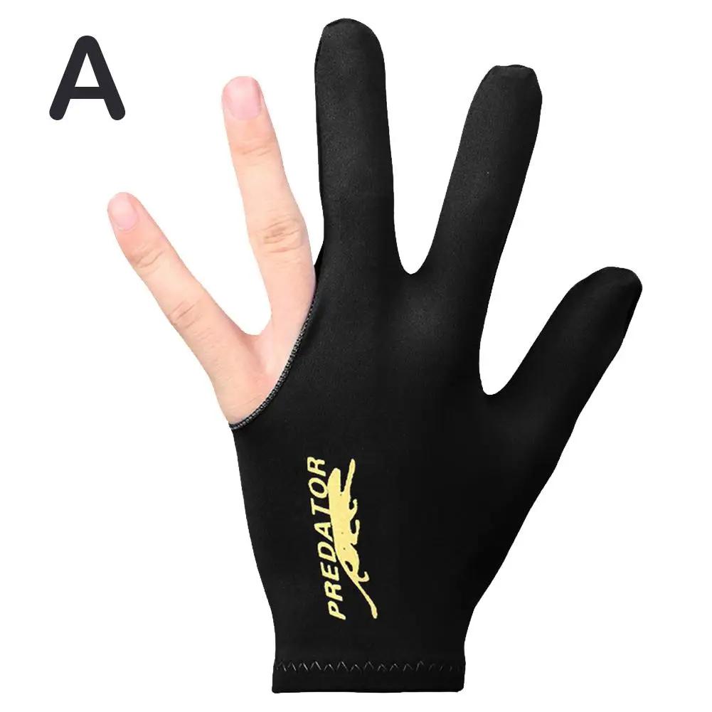 Luva de bilhar de três dedos para homens e mulheres, acessório fitness, mão esquerda aberta, alta qualidade, 1 pc - Image 1