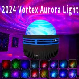 Vortex estrela projeção lâmpada, dinâmico controle remoto, ondulação água, decoração do quarto, atmosfera, nightlight, novo, 2024 - Image 2