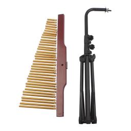 Wind Chime with Stick, instrumento de percussão com bastão, moldura de madeira, mesa dourada, crianças e adultos, 36 tons - Image 2