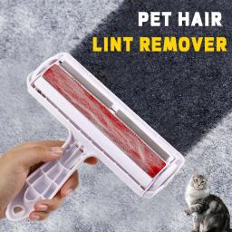 Pet Cabelo Removedor De Rolo Lint Brush, 2-Way Dog Cat Comb Ferramenta, Limpeza Conveniente, Base De Escova De Pele, Móveis Para Casa, Sofá, Vestir - Image 1