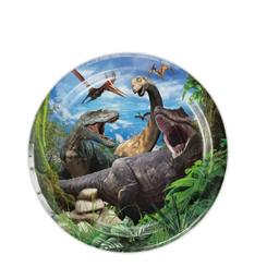 Jurassic Dinosaur Theme Louça descartável, copo, placas, festa de aniversário infantil, balão de látex, Banner Decoração, Novo - Image 5