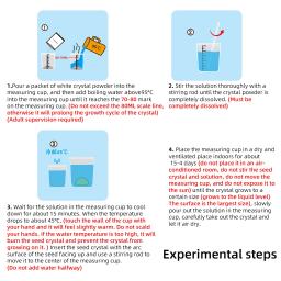 DIY Set Experiência Científica, Brinquedo Tecnologia, Plantação Cristal, Comunicação Pai-Filho, Princípios de Cristalização Química, Diversão - Image 4