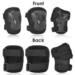Conjunto de engrenagem protetora para homens e mulheres, cotovelo, pulso, joelheiras, skate, rolo, ciclismo, bicicleta - Image 5