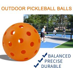 Hockey Floorball Stick Ball Bolas duráveis Pickleball, Bolas plásticas de PVC para prática esportiva ao ar livre, Field Hockey Training, 4Pcs - Image 3