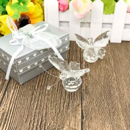 Decorações de borboleta em vidro cristal, lembrança de aniversário em papel para bebê, lembrança de festa e batizado para recém-nascidos - Image 5