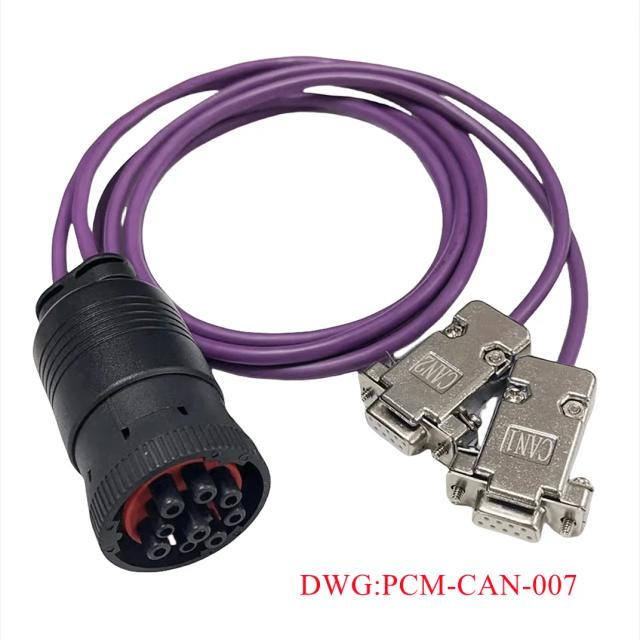 J1939 Deutsch 9 Pin para Dual DB9 Split Cable para Ônibus e Equipamentos Industriais