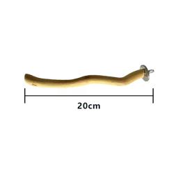 Natural Parrot Wood Fork Branch Poleiro, gaiola de pássaro Swing suspenso, ramos em pé, brinquedos, acessórios para pássaros - Image 6
