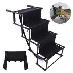 Rampa dobrável portátil ao ar livre para animais de estimação, design ajustável, forte capacidade de rolamento, cão e gato, escada para carro - Image 4
