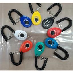 Ajustável Plástico Pet Training Clicker, Click Trainer Aid Tools, Correia de pulso, Som Chaveiro, Gato e Cão Suprimentos, Novo, 5Pcs - Image 4