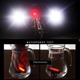 USB recarregável bicicleta levou lanterna traseira, lâmpada vermelha, impermeável, mountain bike, ciclismo, aviso de segurança, luzes traseiras, ao ar livre - Image 4