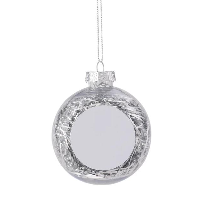 Bola de Natal Em Branco para Sublimação: Pingente Decorativo para Sua Árvore e Presente Ideal de Ano Novo